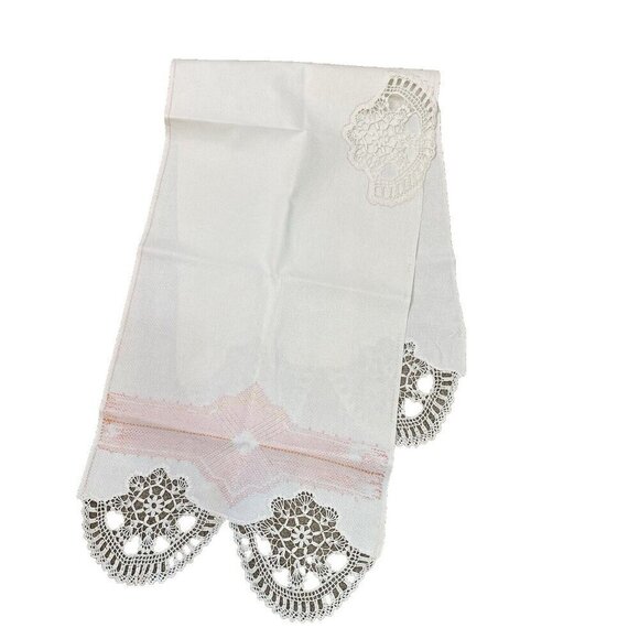 Lot of 3 Vintage Dresser Scarves Table Runners Embroidery Cross Stitch - Picture 6 of 7